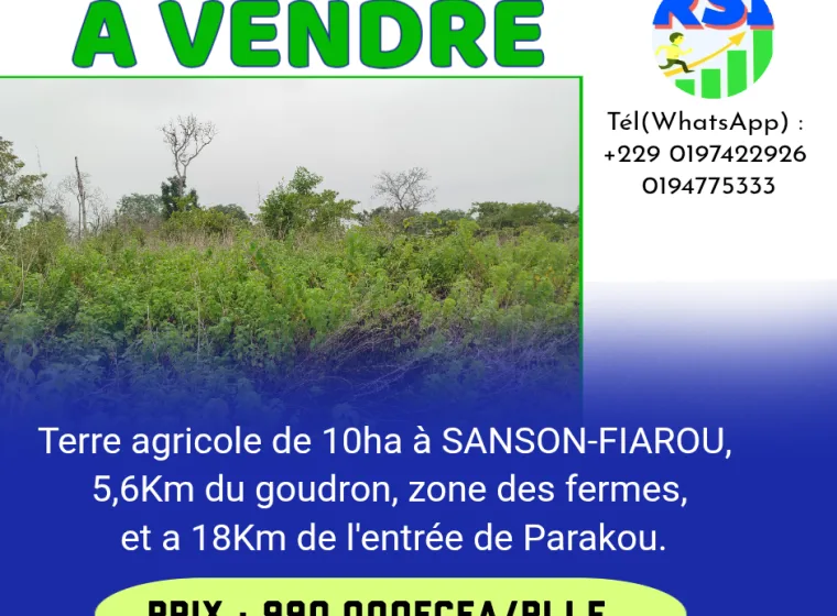 Terre agricole de 10ha à SANSON-FIAROU 